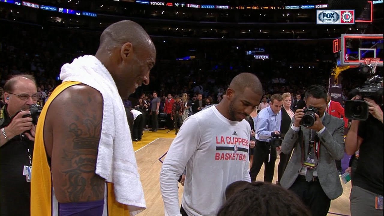 Kobe Bryant and Chris Paul’s children meet-up after game