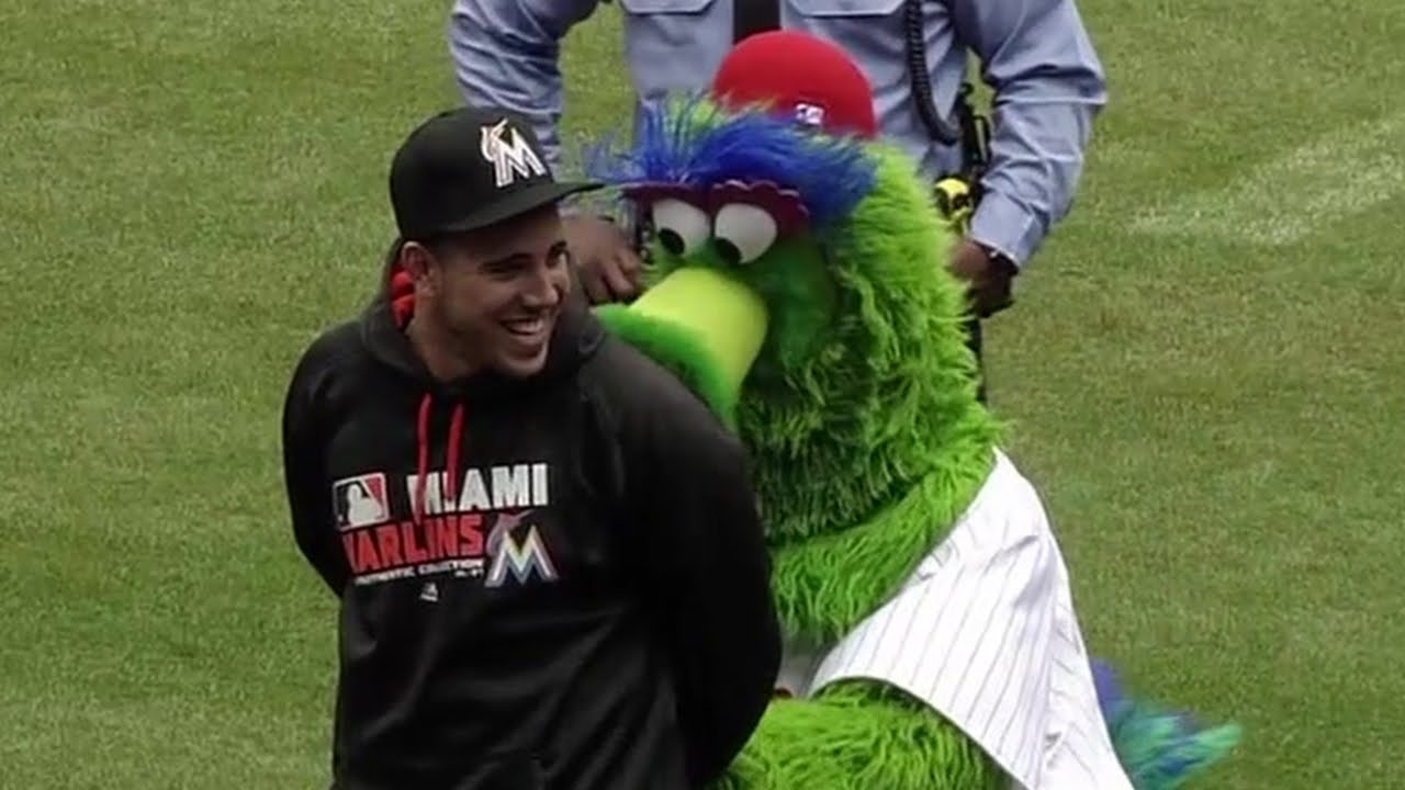 The Phillie Phanatic arrested Jose Fernandez