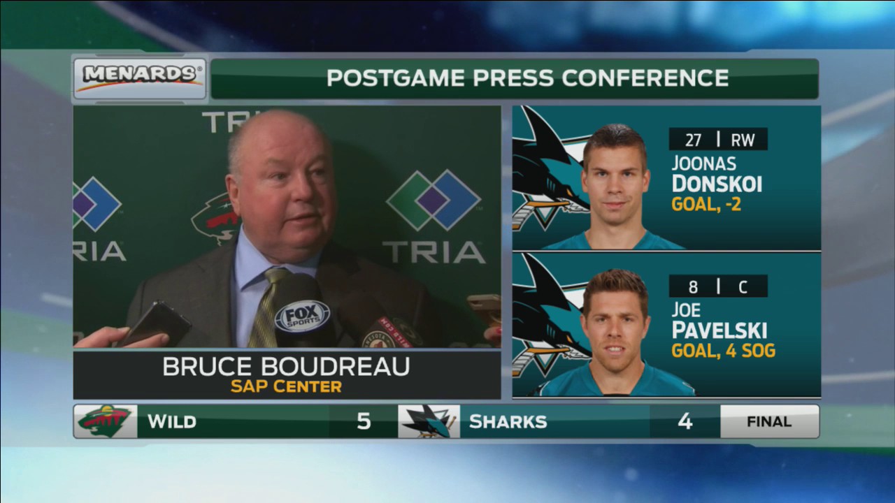 Boudreau compliments Mikael Granlund after comeback victory