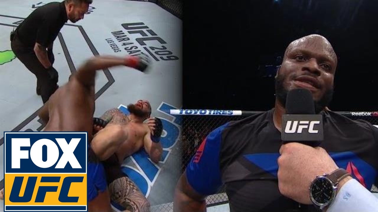 Derrick Lewis explains why he was holding his stomach