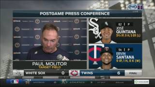 Twins’ Molitor on Santana’s shutout: ‘It’s one of those special ones’
