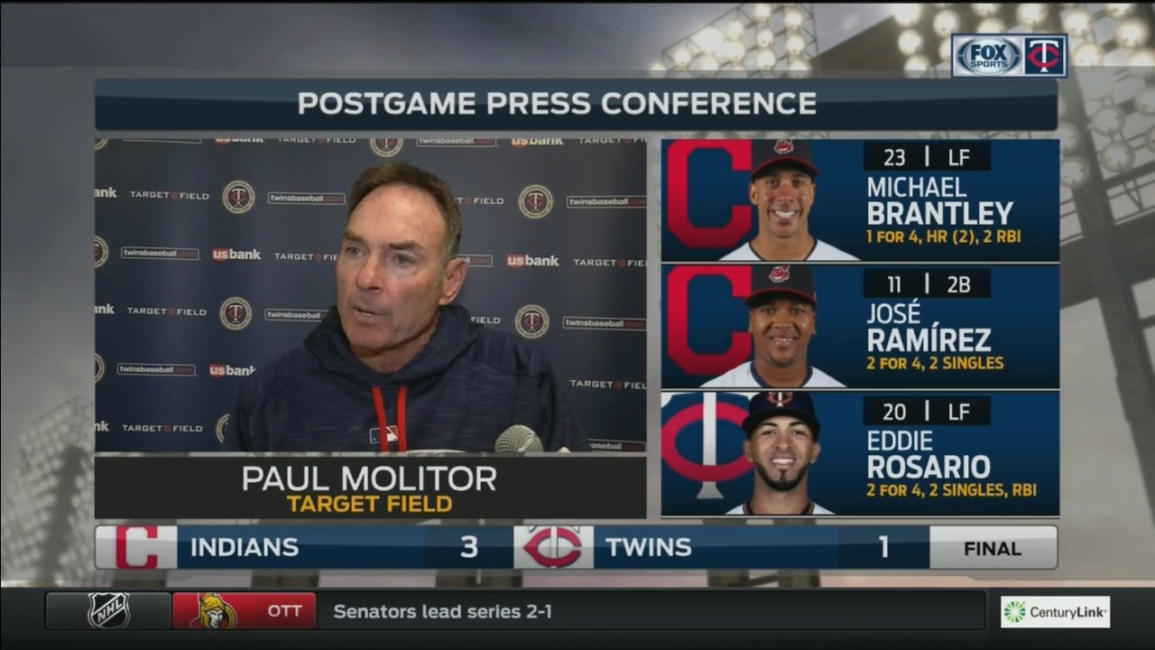 Twins manager Molitor says loss to Indians was ‘typical Cleveland game’