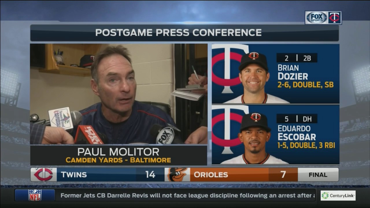 Molitor praises Kepler after ‘outstanding night’ vs. Orioles