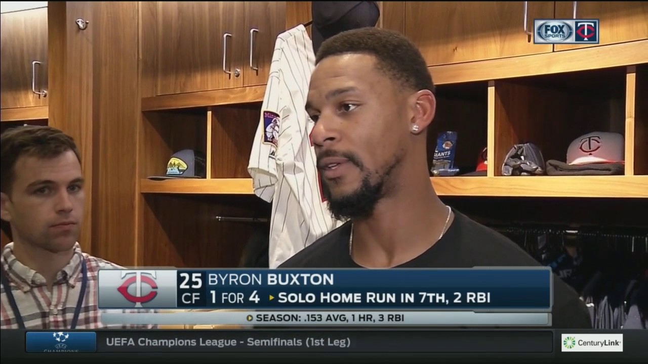 Twins’ Buxton after 1st home run: ‘I’m way more relaxed’
