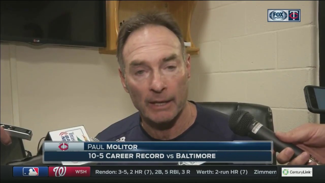 Twins manager Molitor: Quick outs, fastball key for Santana