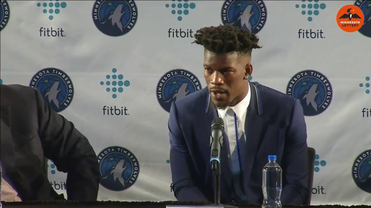 Wolves introduce three-time NBA All-Star Jimmy Butler
