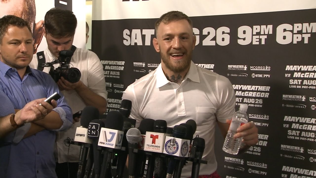 Conor McGregor press conference post-media day workout