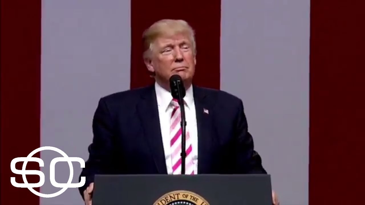 President Trump says referees are