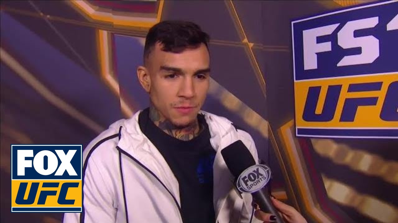 Andre Fili talks with Megan Olivi at weigh-in | INTERVIEW |
