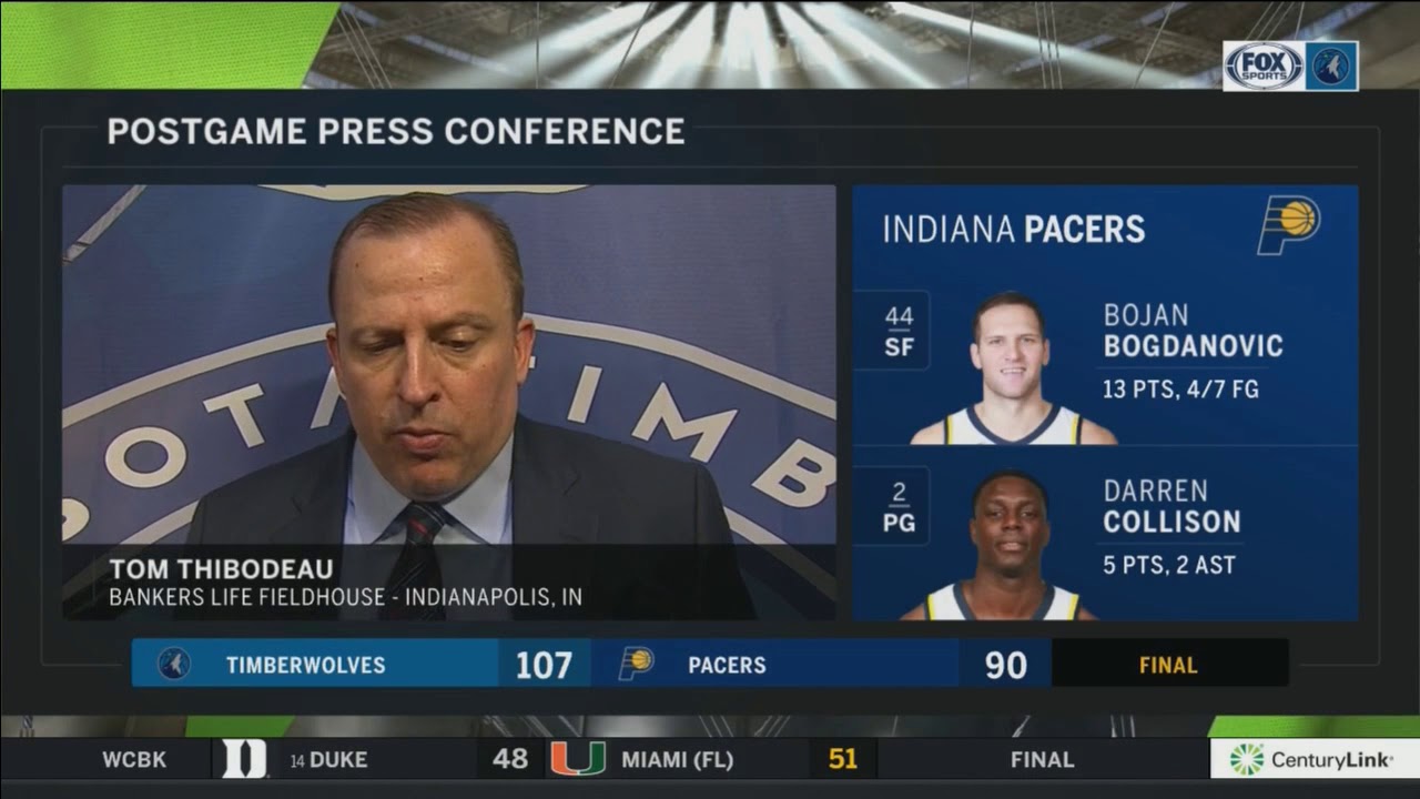 Tom Thibodeau: We’re striving to be a 48-minute team