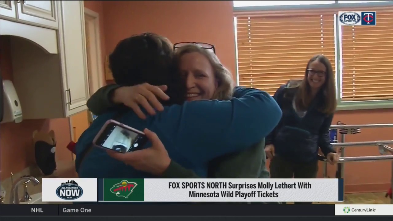 FOX Sports North surprises Wild superfan with playoff tickets