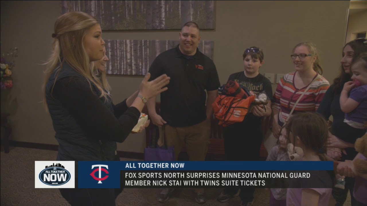 FOX Sports North surprises military family with Twins suite tickets