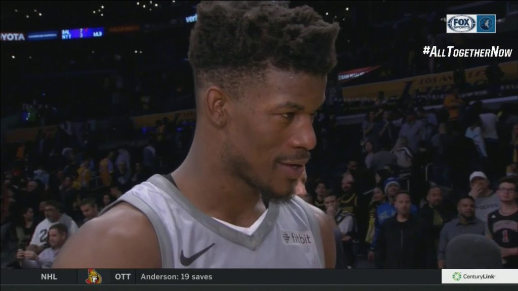JimmyButlerhad18pointsandfourstealsinhisreturn FSN SPORTS