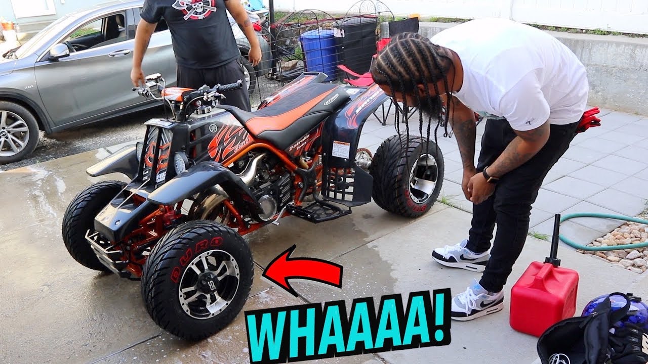 MANNY GETS NEW RIMS AND TIRES FOR HIS BANSHEE !