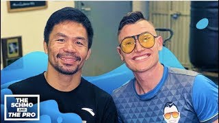 Manny Pacquiao Laughs at Floyd Mayweather Being Dropped on Basketball Court