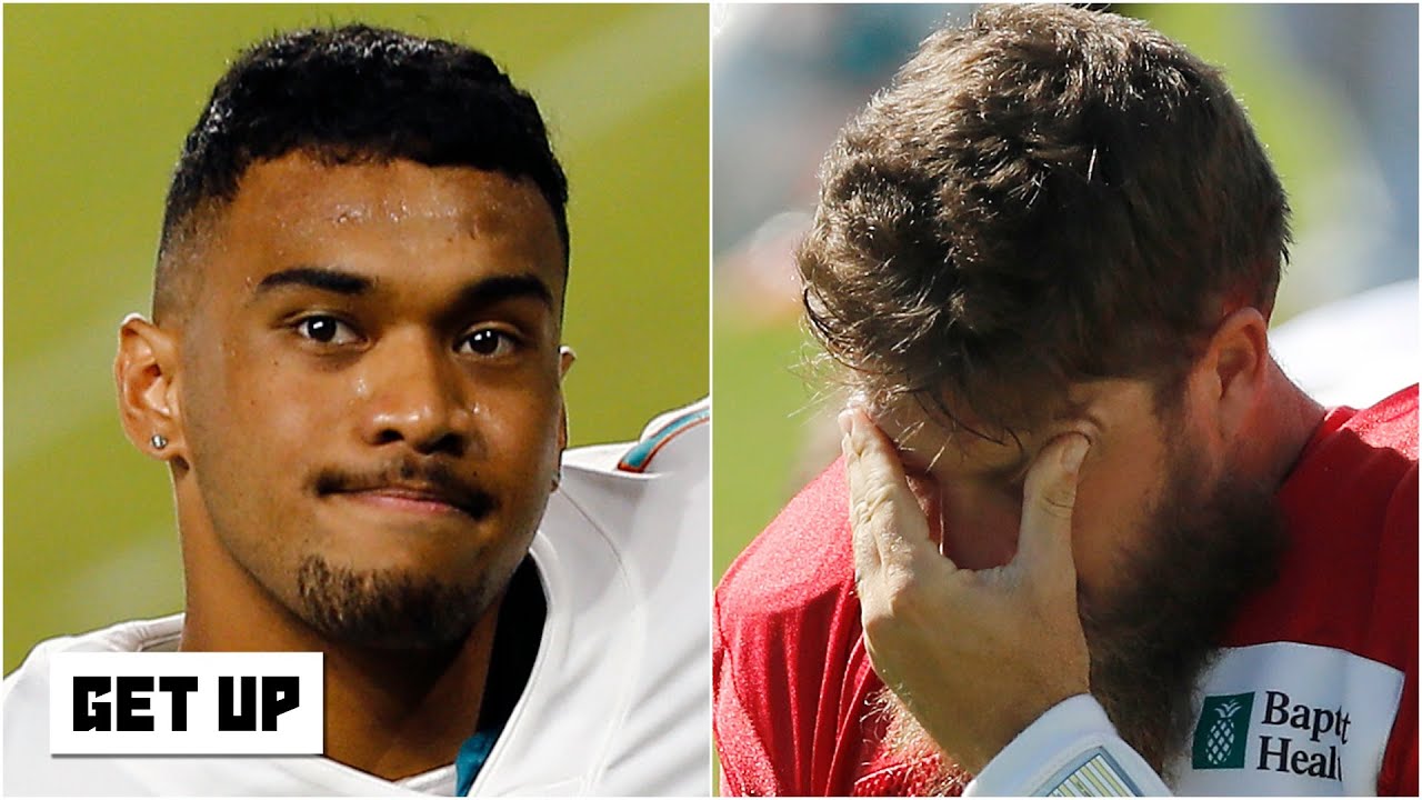 Reacting to Ryan Fitzpatrick’s emotional response to being replaced by Tua