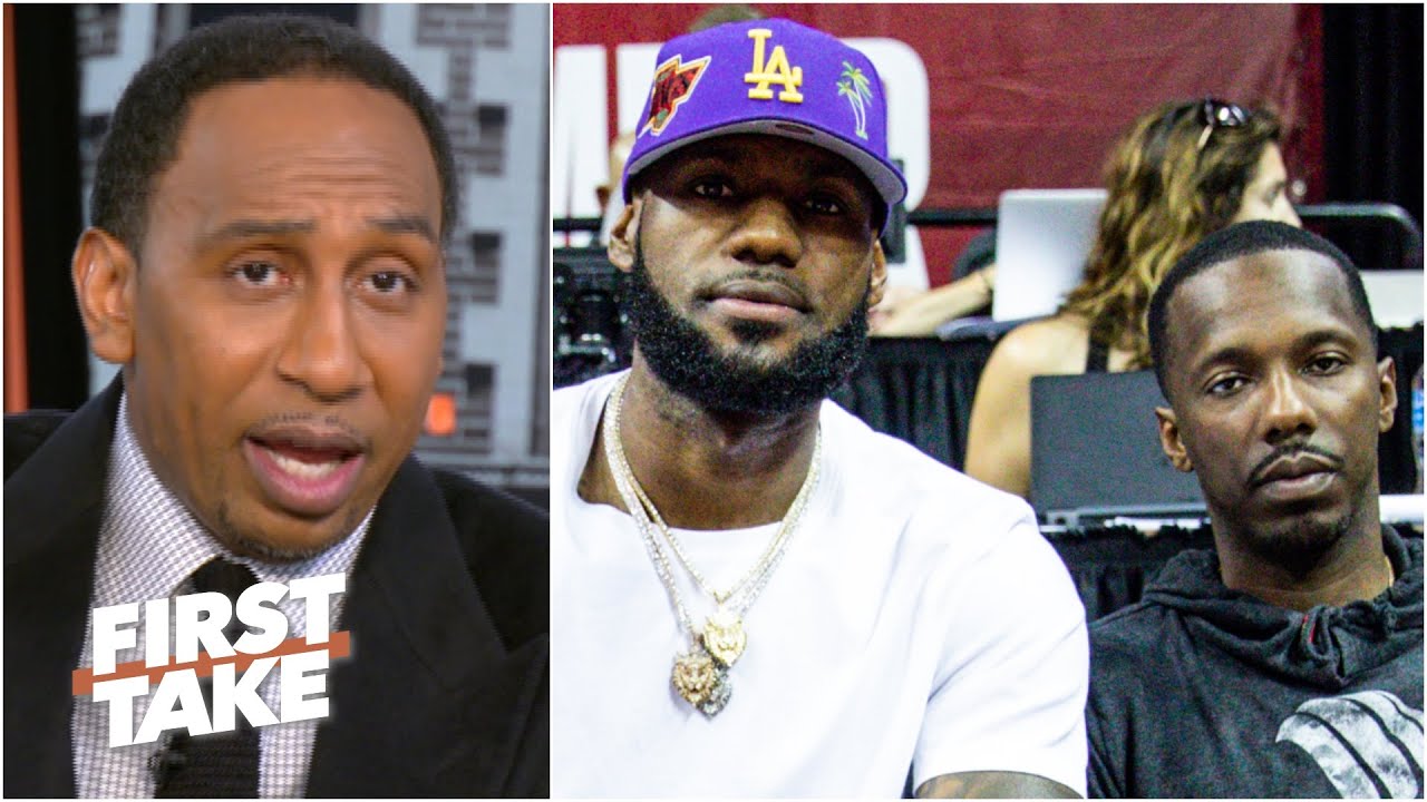 Stephen A. reacts to an anonymous agent throwing shade at Rich Paul LeBron |