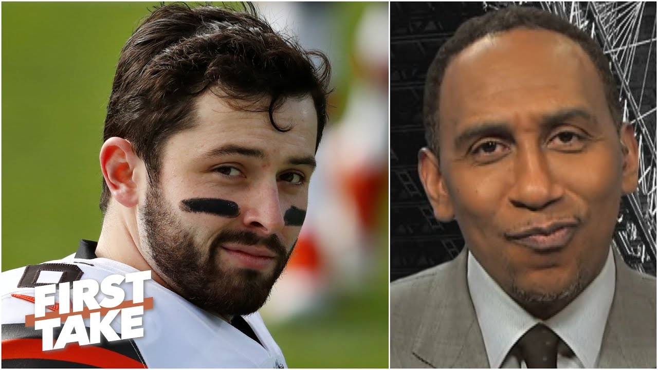 Stephen A. responds to Baker Mayfield’s wife: ‘Hell no’ I’m not apologizing to