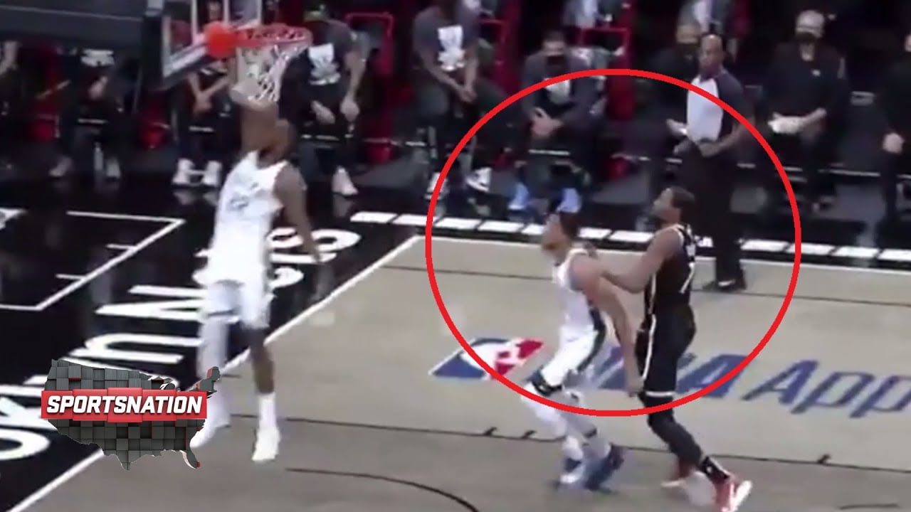 What was the deal with this Kevin Durant shove on Giannis? | SportsNation