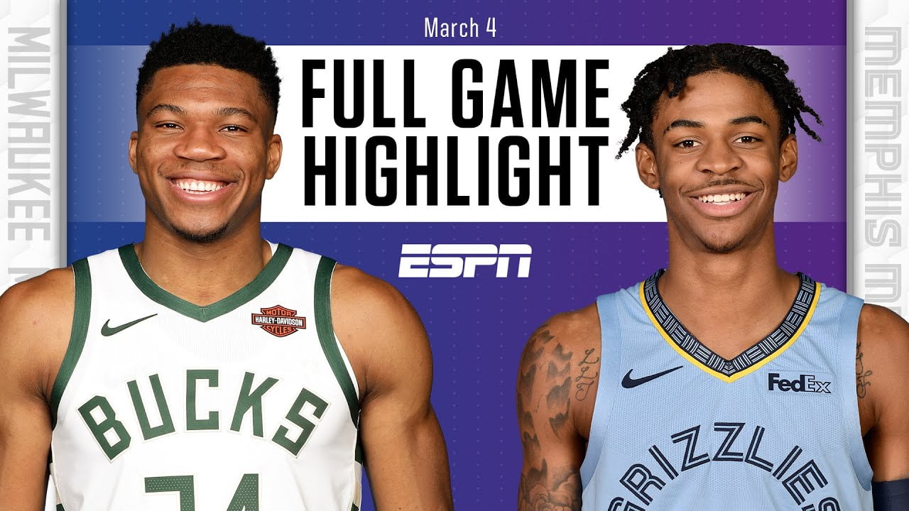 Milwaukee Bucks vs. Memphis Grizzlies [FULL GAME HIGHLIGHTS] | NBA on ESPN