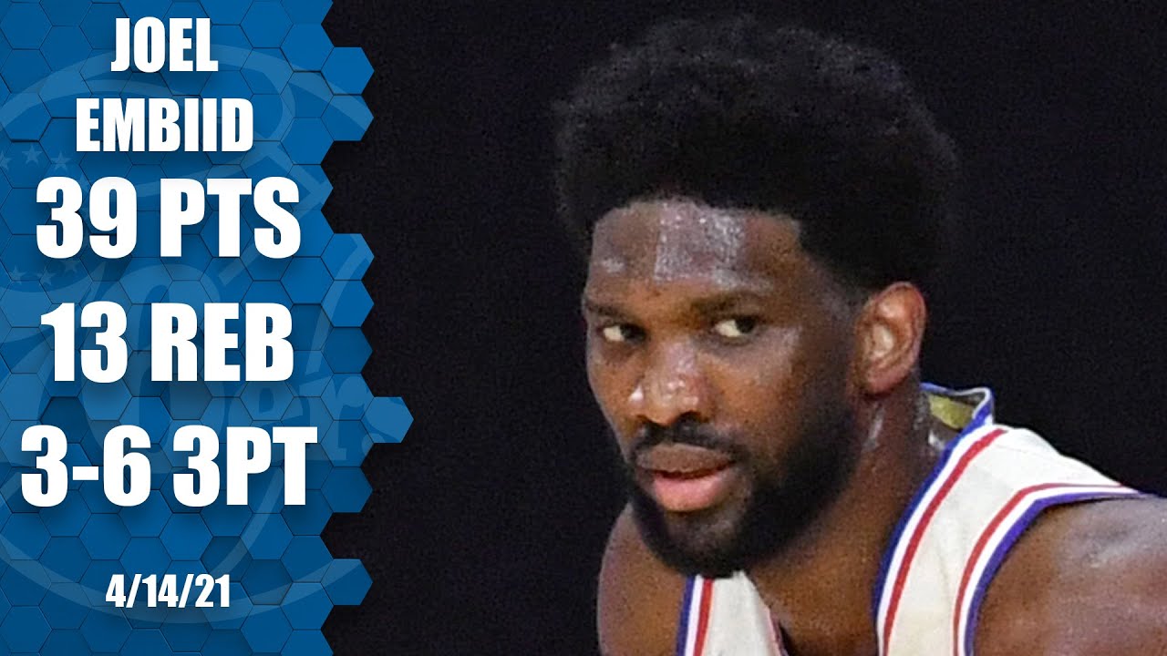 Joel Embiid GOES OFF for 39 PTS and 13 REB in 76ers W over Nets!