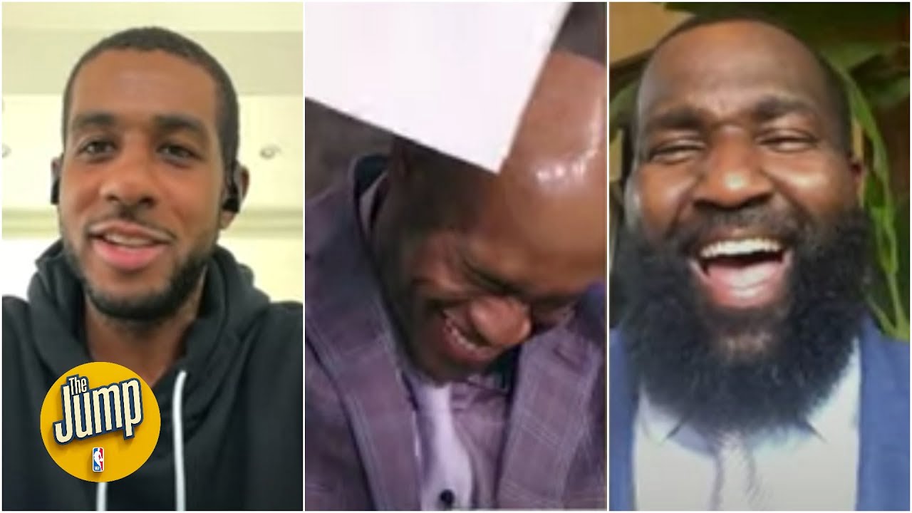 Kendrick Perkins addresses LaMarcus Aldridge about a time they went nose to