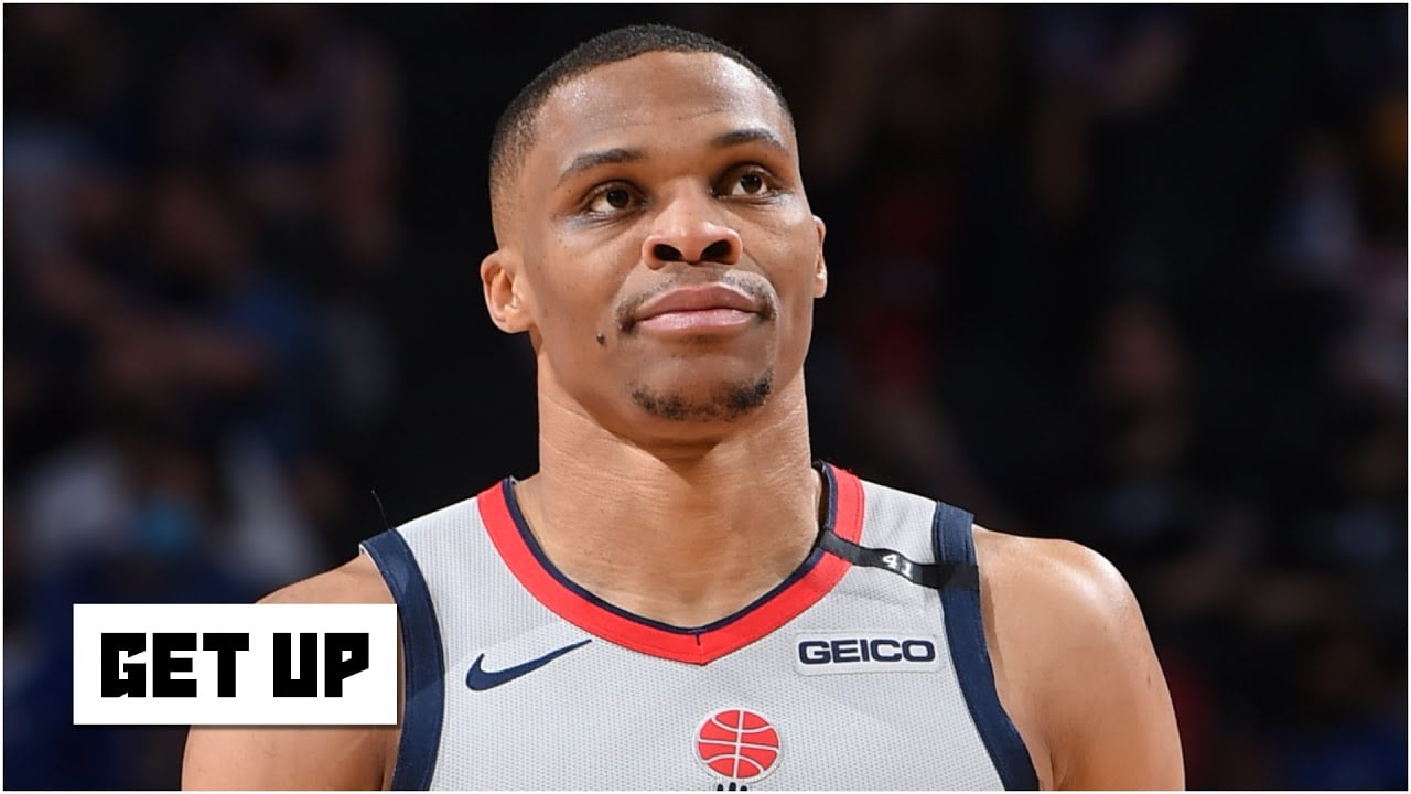 Reacting to a fan dumping popcorn on Russell Westbrook as he left the court in