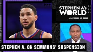Stephen A. reacts to the 76ers suspending Ben Simmons for their season opener |