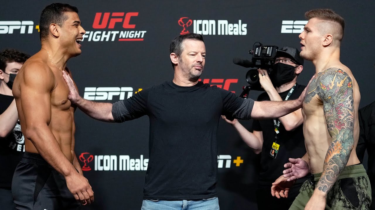 UFC Vegas 41: Weigh-in Faceoffs