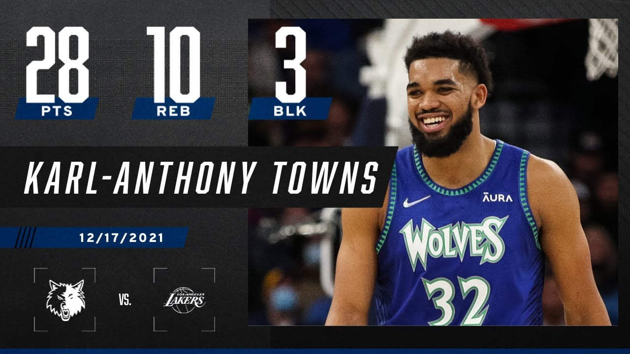 Karl-Anthony Towns’ 28 PTS 10 REB fuel Timberwolves’ big W over Lakers