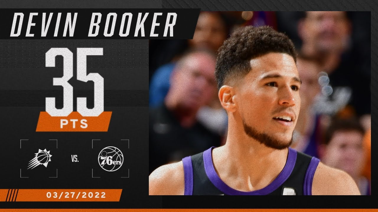 Devin Booker STAYS HOT ☀️ Records 8th career 35-PT game against the 76ers