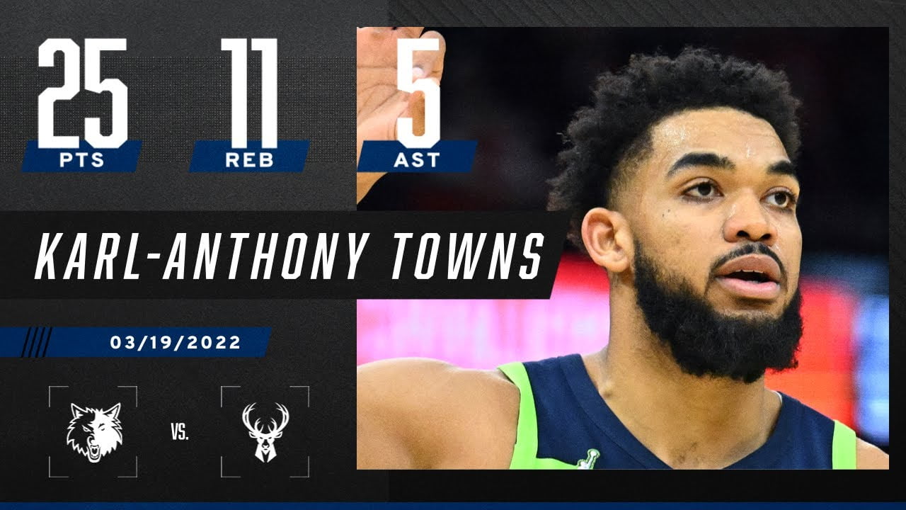Karl-Anthony Towns drops double-double as Timberwolves beat Bucks | NBA on ESPN