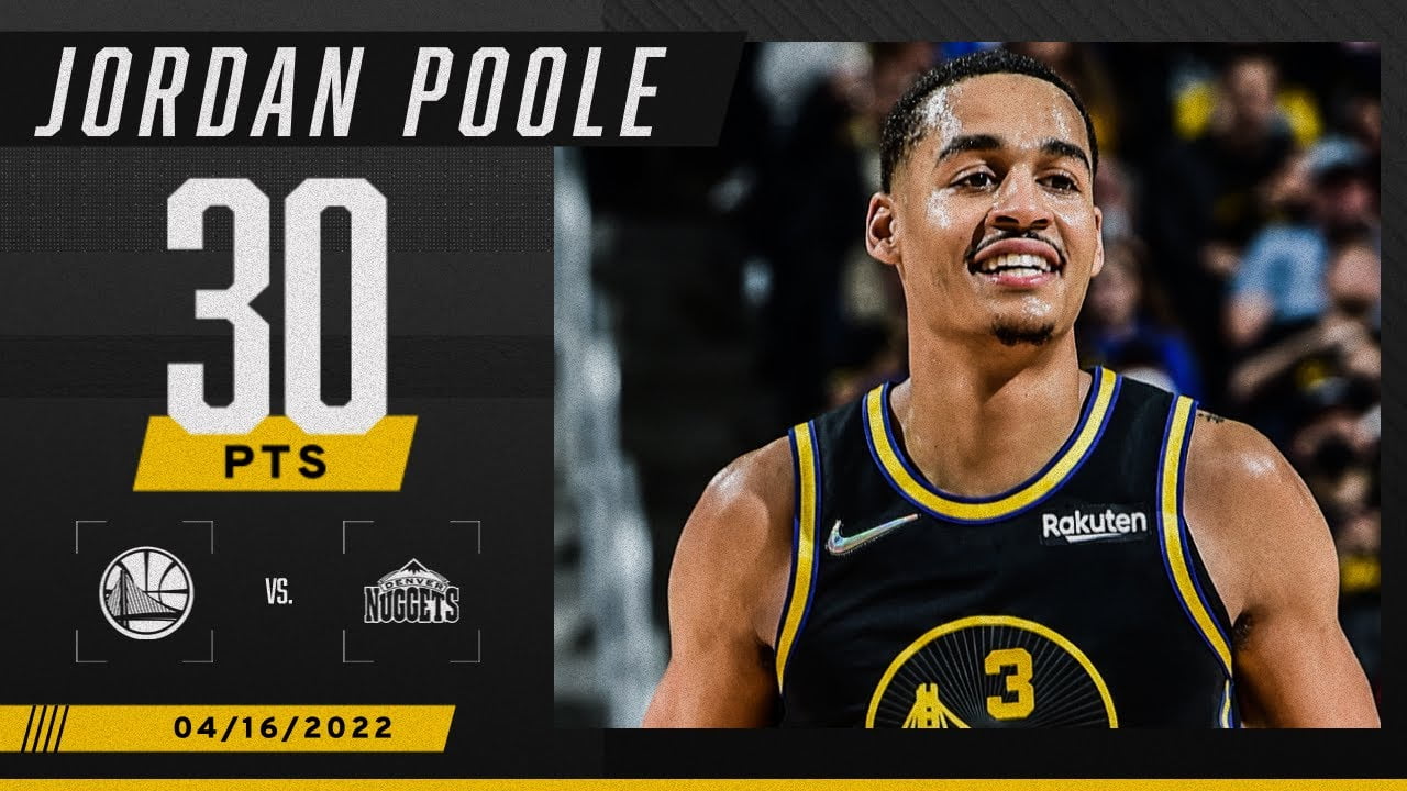 Jordan Poole makes Warriors HISTORY in his playoff debut! 📜 30 PTS 3 AST