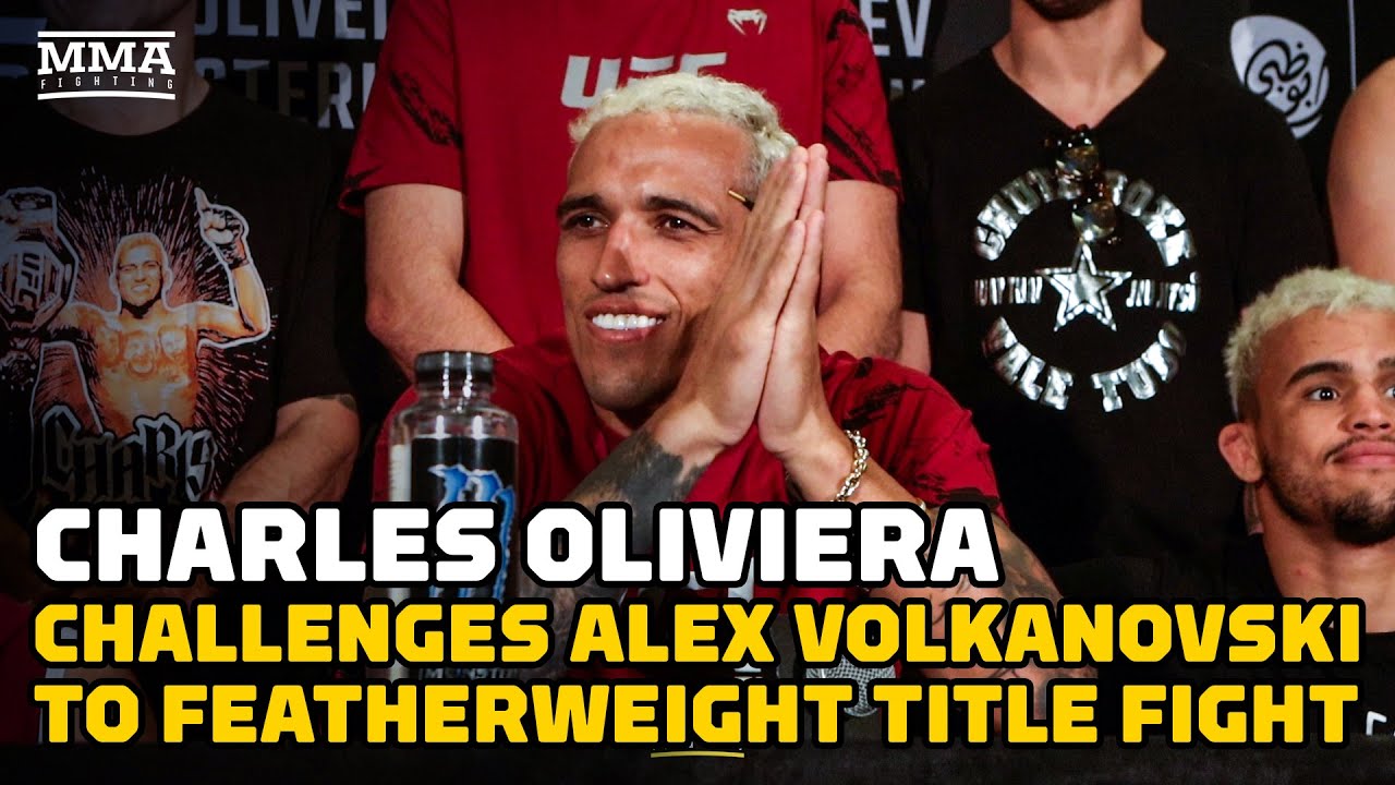 Charles Oliveira Challenges Alexander Volkanovski for UFC Featherweight Title –