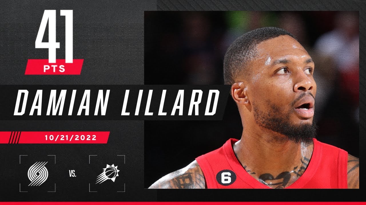 Damian Lillard’s 41 PTS CARRY Trail Blazers over Suns in OT 😳