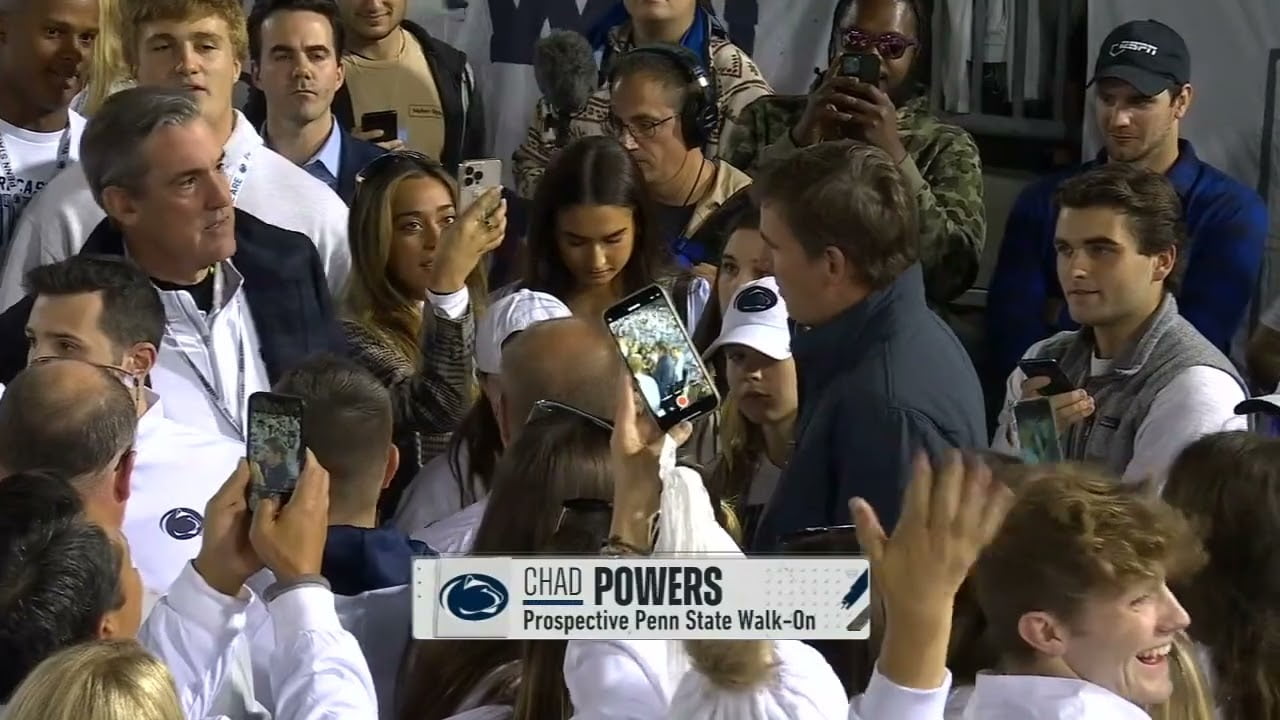 Eli Manning shows up as Chad Powers at Penn State game 🤣 | ESPN College