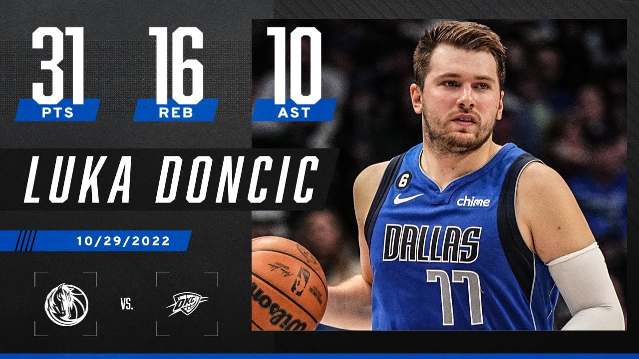Luka Doncic becomes first player to average 30+ PTS, 5+ REB 5+ AST through