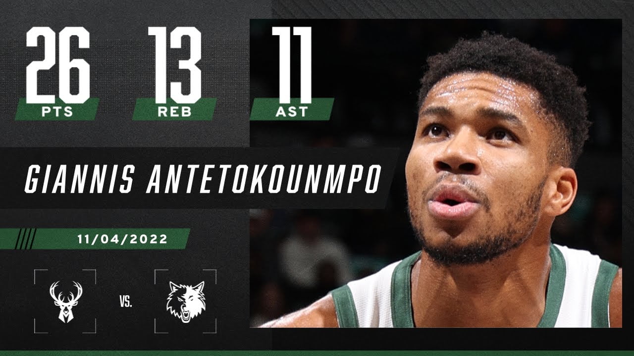 Giannis Antetokounmpo puts up 25+ PTS in TRIPLE-DOUBLE vs. Timberwolves 🍿