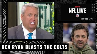Rex Ryan didn’t hold back on Jeff Saturday and the Colts after their historic
