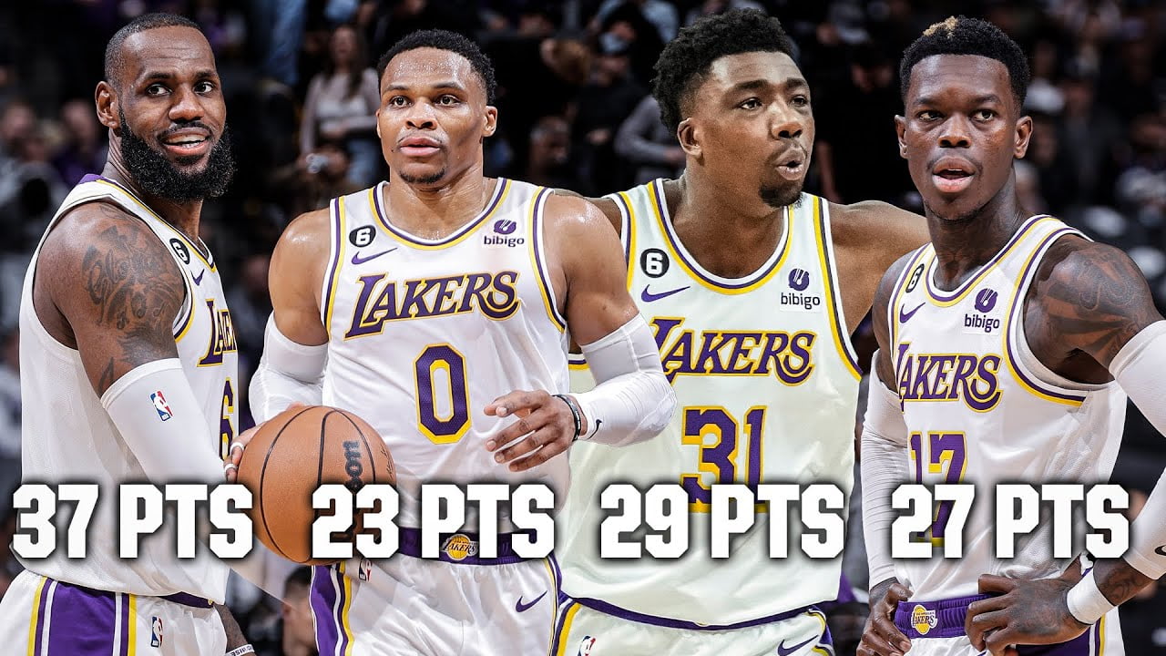 4 Lakers combine for 116 points in LA’s win over the Kings 😳🔥 | NBA on