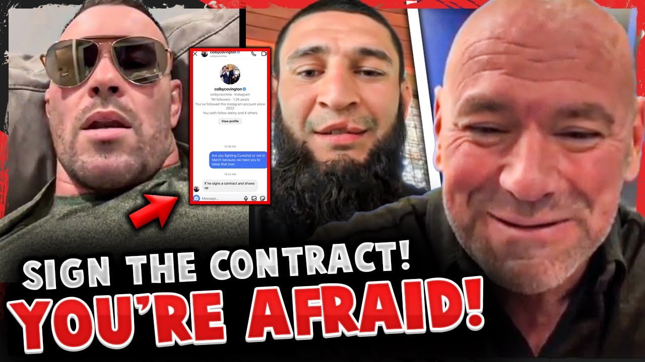 DM’s LEAKED of Colby Covington on Khamzat Chimaev! Dana White BIG ANNOUNCEMENT!