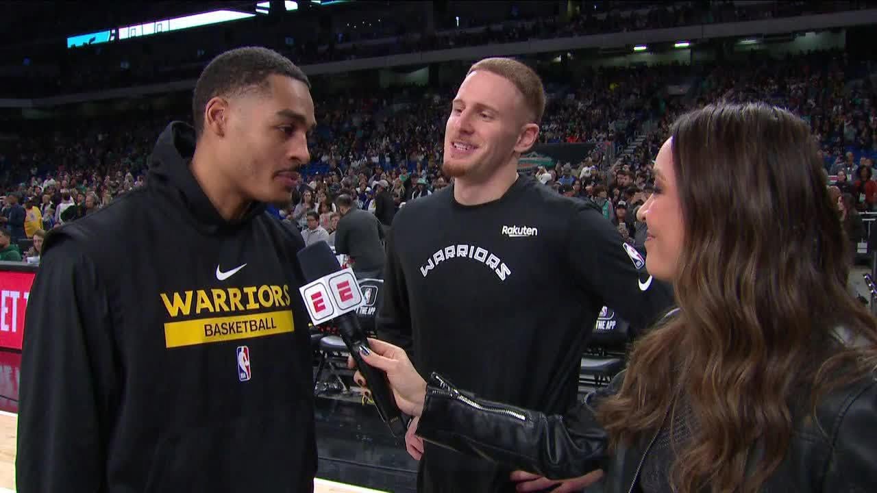 Jordan Poole Donte Divincenzo reminiscence on playing in the Alamodome | NBA