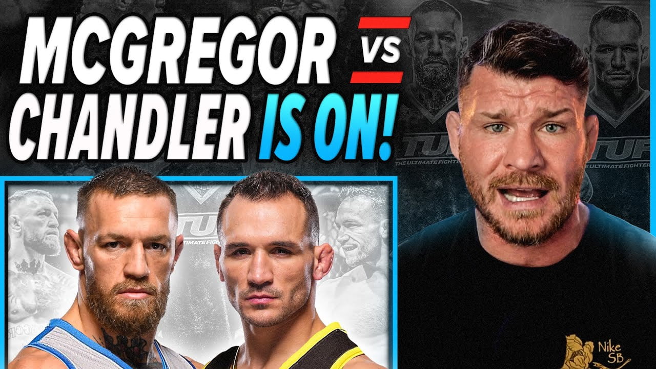 BISPING reacts to CONOR McGREGOR returning to fight MICHAEL CHANDLER!