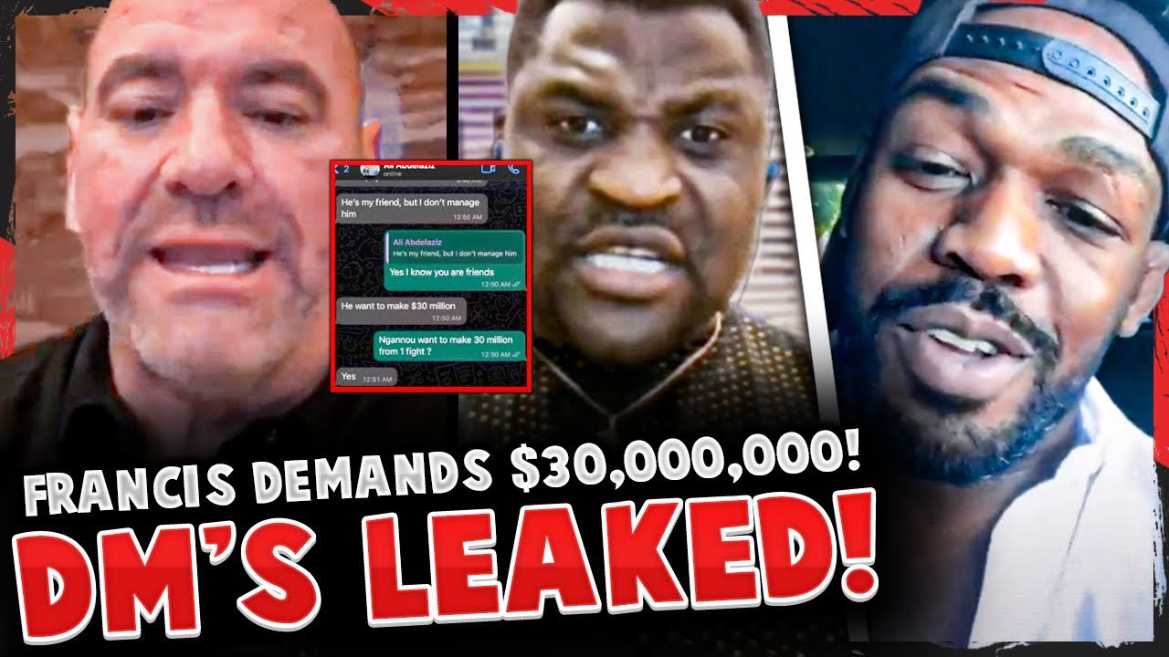 DM’s LEAKED revealing money Francis Ngannou is DEMANDING! Jon Jones RESPONDS!