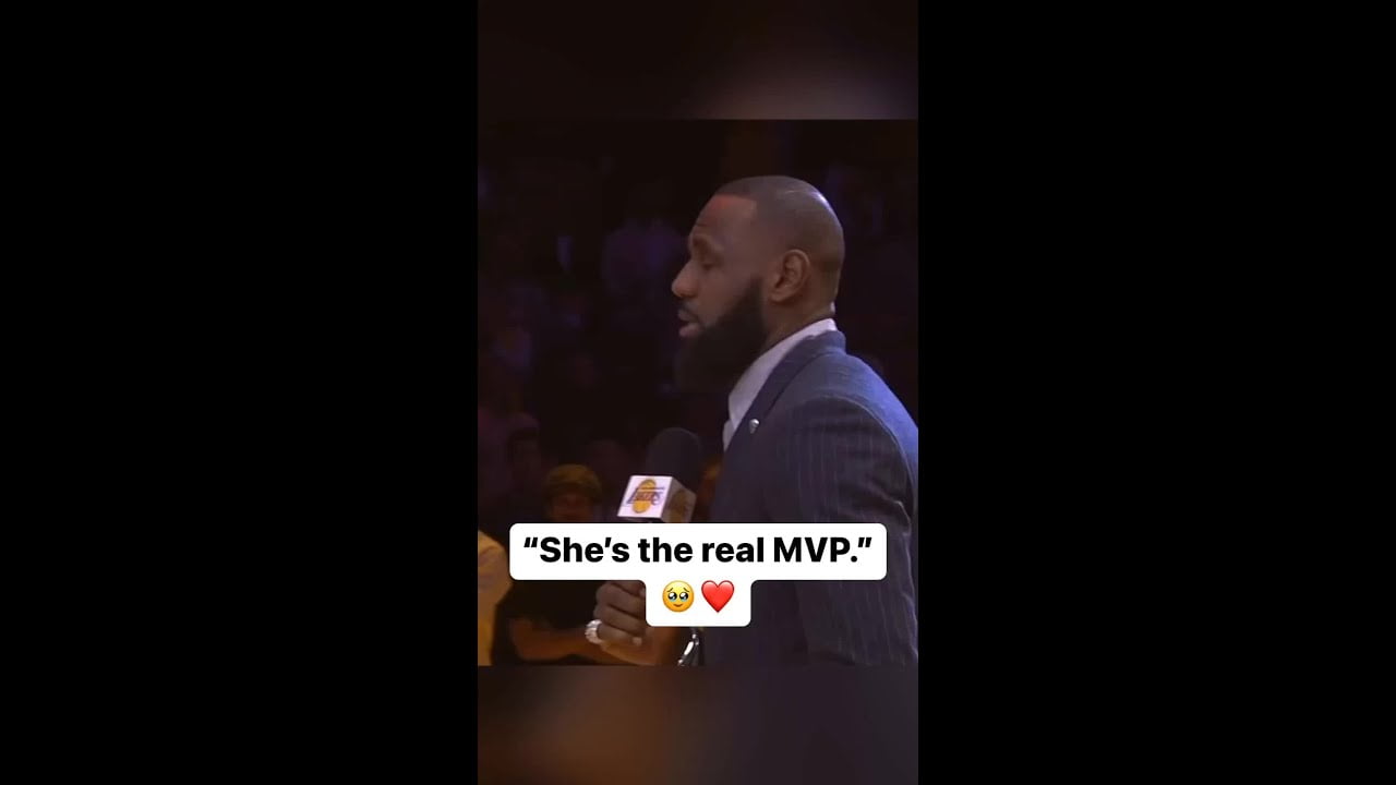LeBron giving his flowers to Savannah is everything ❤️ shorts