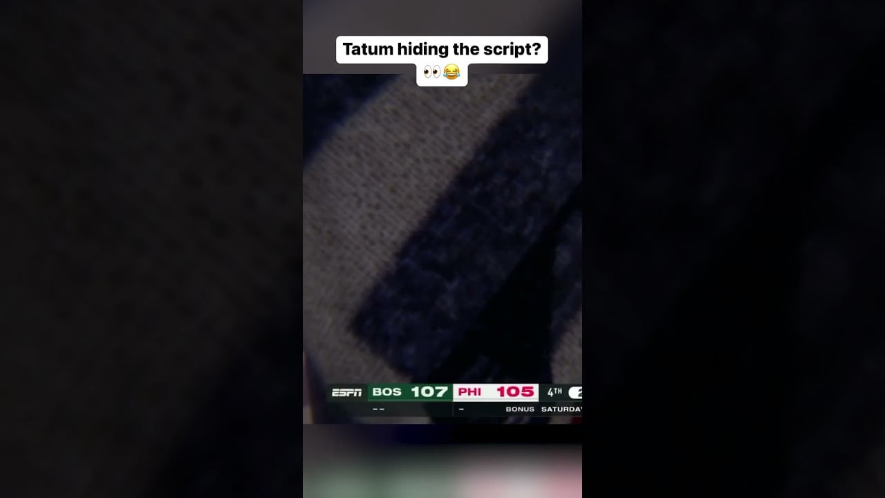 Tatum didn’t want anyone to see the script 😂