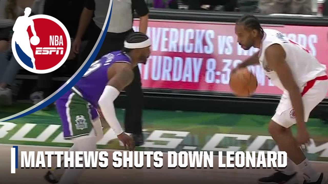 WESLEY MATTHEWS LOCKS DOWN KAWHI LEONARD 🔒 | NBA on ESPN