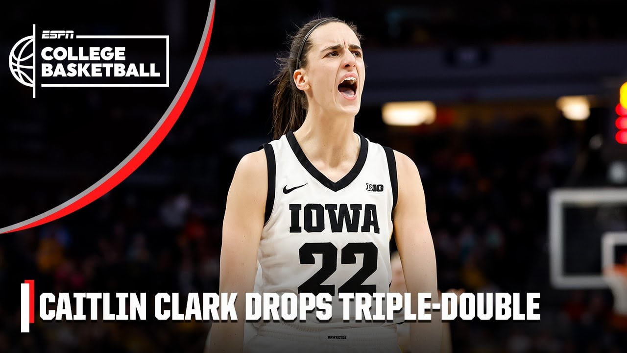 Caitlin Clark’s triple-double leads Iowa to Big Ten title‼️ | ESPN College