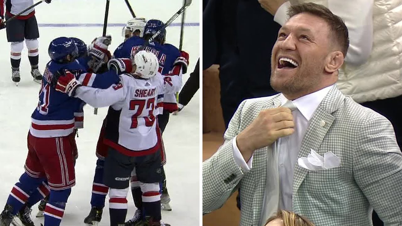 Conor McGregor was a fan of this Capitals-Rangers scuffle | NHL on ESPN
