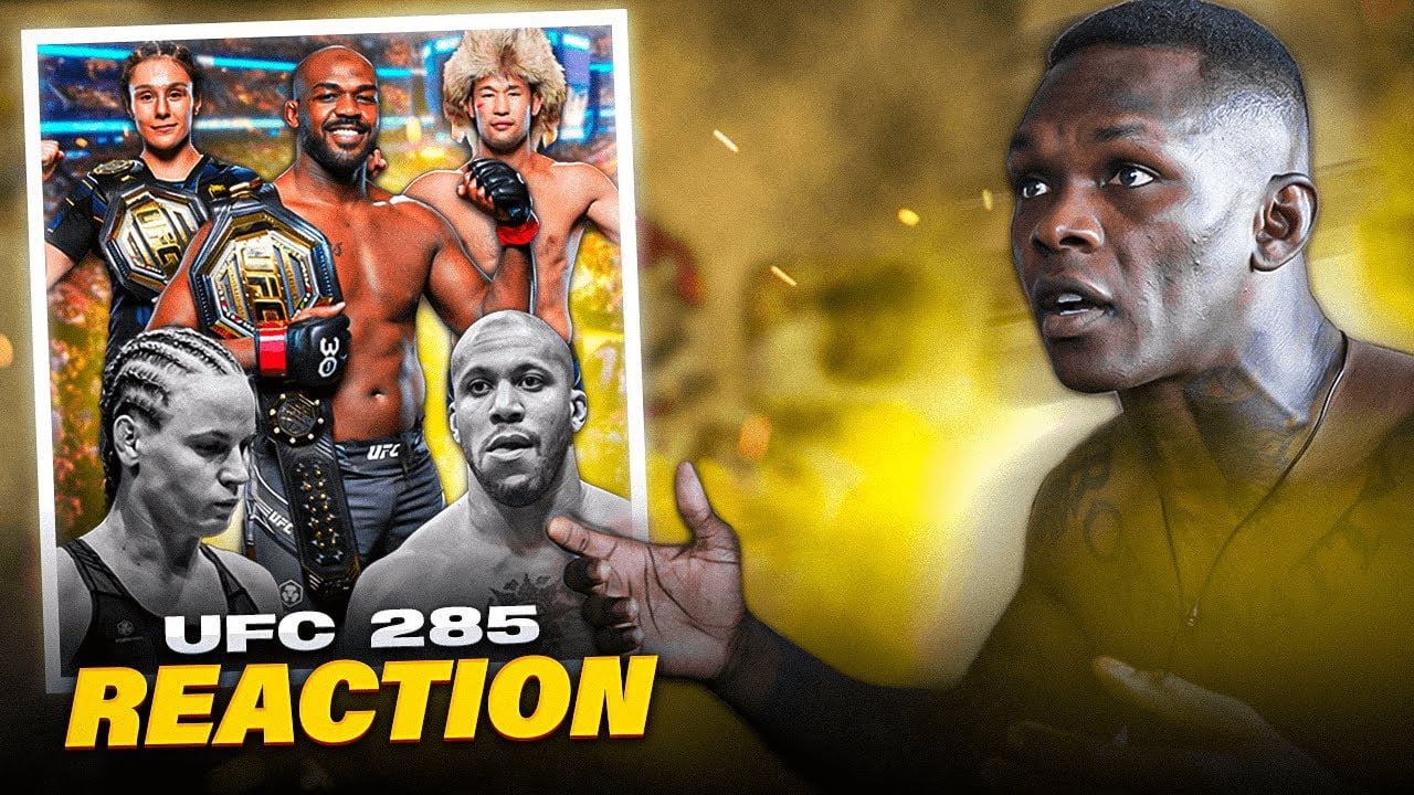 Israel Adesanya reacts to Jon Jones’ Impressive Victory over Ciryl Gane at UFC